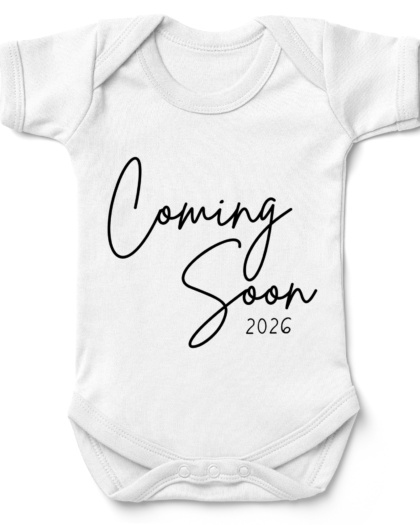Writing Coming Soon 2026 Babygrow